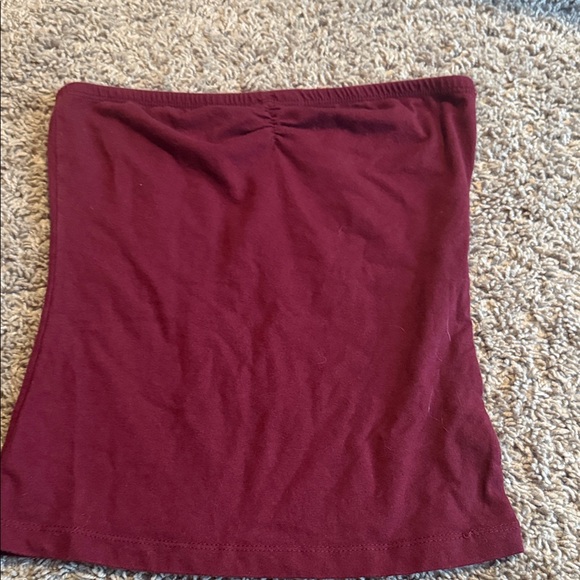Ambiance Burgundy Tube Top - Picture 1 of 1